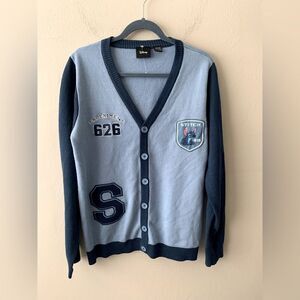 Disney blue Stitch cardigan size XL